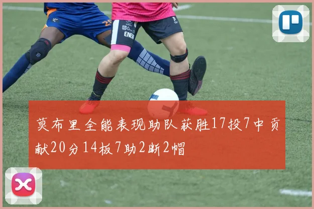 莫布里全能表现助队获胜17投7中贡献20分14板7助2断2帽